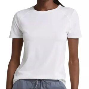 Zella White All Day Short Sleeves Stretch Breathable Lightweight TShirt Size S